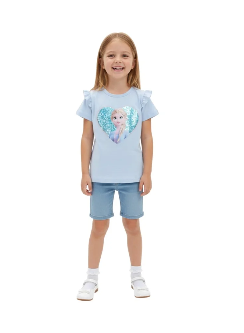 D'Daniela D' Daniela - Elsa Little Sparkle Royals T-Shirt - Blue